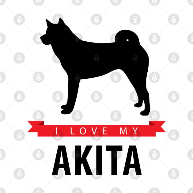 I Love My Akita by millersye