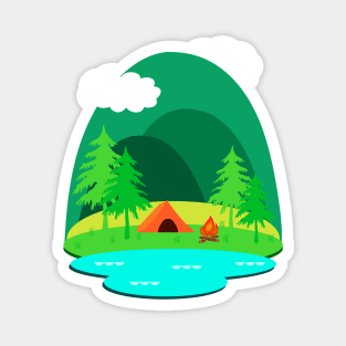 Camping Adventure Magnet