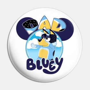 Bluey and Bingo Family Birthday Father Pin