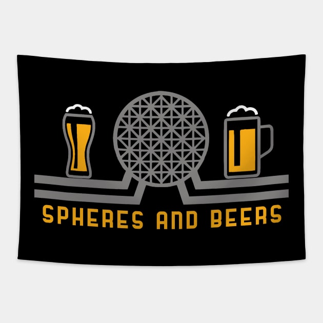 EPCOT Spheres And Beers Tapestry by ThisIsFloriduhMan