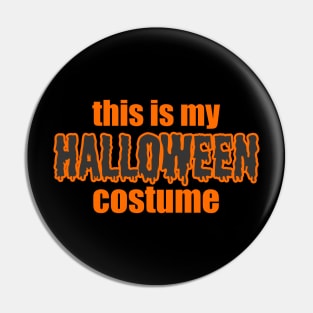 Halloween Costume Graphic Pin