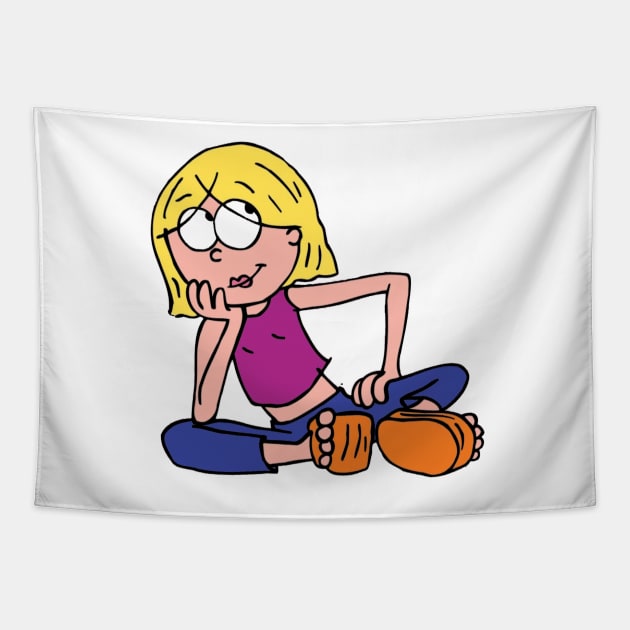 Lizzie McGuire Cartoon Tapestry by baranskini