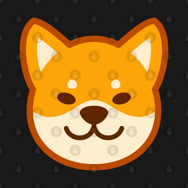 Gold Shiba: Eyes open smile by Red Wolf