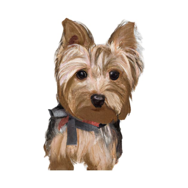 Cute Yorkshire Terrier Drawing by Play Zoo