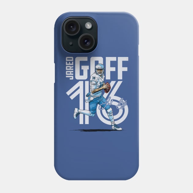 Jared Goff Detroit Inline Phone Case by MASTER_SHAOLIN