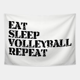 EAT SLEEP VOLLEYBALL REPEAT funny vintage retro Tapestry