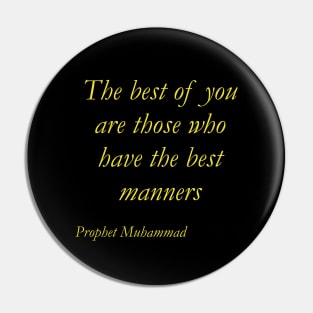 Good words about manners Pin