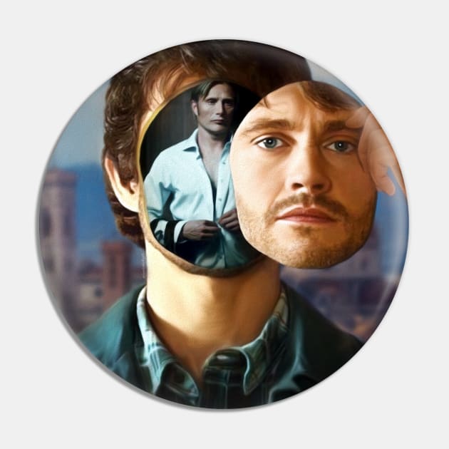 Hannigram Hannibal on Will Graham's Mind Surreal Face Art Pin by OrionLodubyal