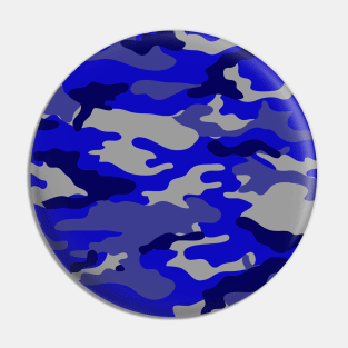 BLUE CAMUFAJE, Tarnung, camouflage DESIGN Pin