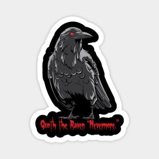 Edgar Allan Poe Quoth the raven nevermore Magnet