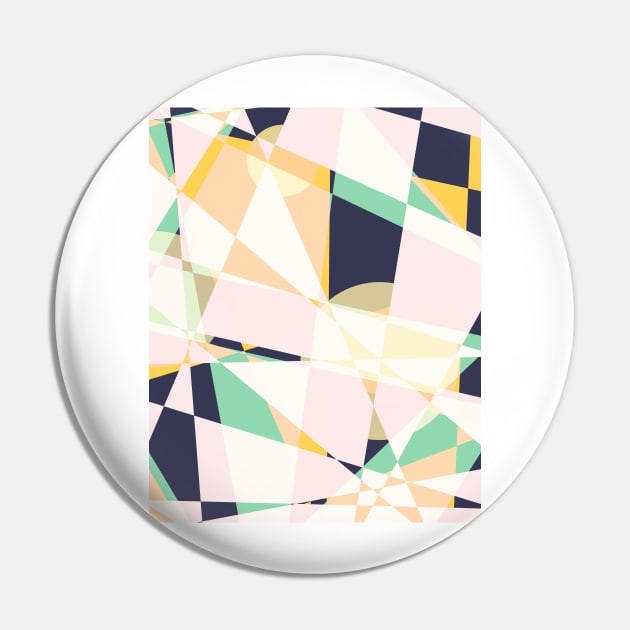 Broken moons, geometric outer space abstract illustration in soft colors Pin by KINKDesign