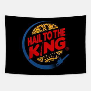 Retro 80's Horror Movie Quote Logo Parody Gift For Horror Fans Tapestry