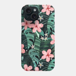 Midnight Tropical Garden Phone Case