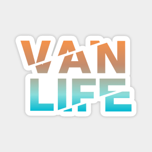 Vanlife: Tracks - Blue Orange fade Magnet