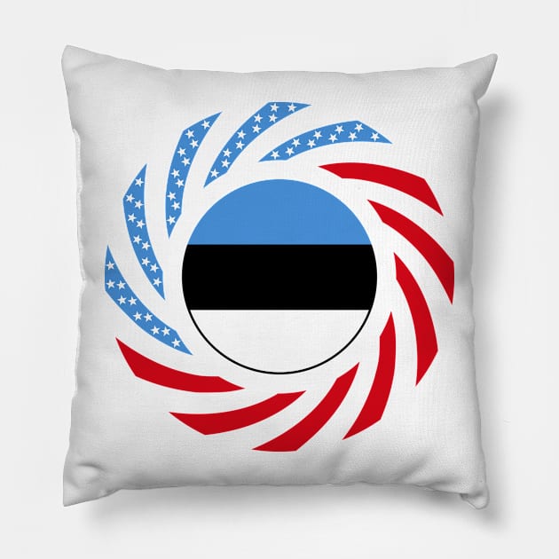 Estonian American Multinational Patriot Flag Series Pillow by Village Values