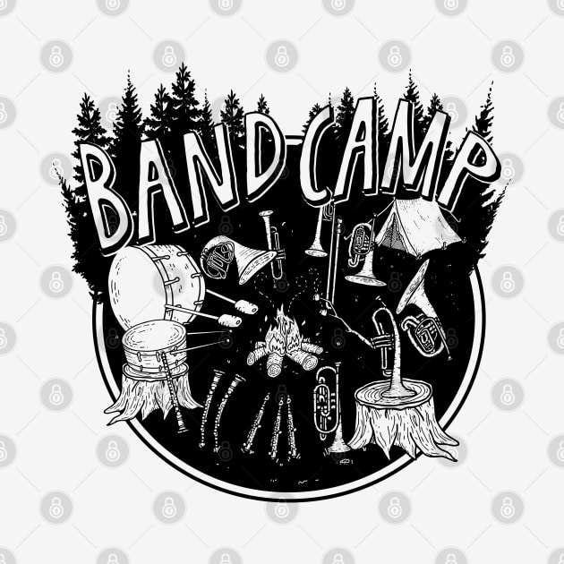 Band Camp - Camping Instruments (Black) by Jitterfly