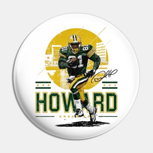 Desmond Howard Green Bay Player Skyline Pin