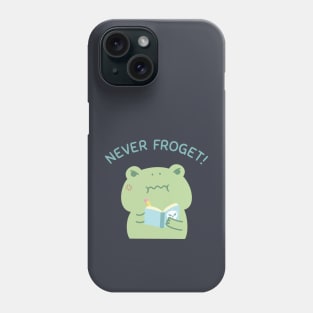 Angry Frog Never Froget Revenge Book Phone Case