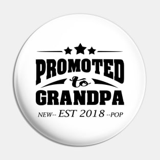 'Promoted to Grandpa' Pleasant Fathers Day Gift Pin