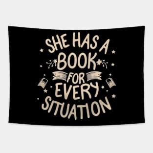 she has a book for every situation Tapestry