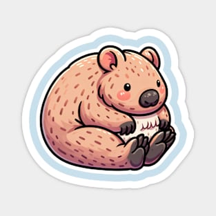 Kawaii Wombat Magnet