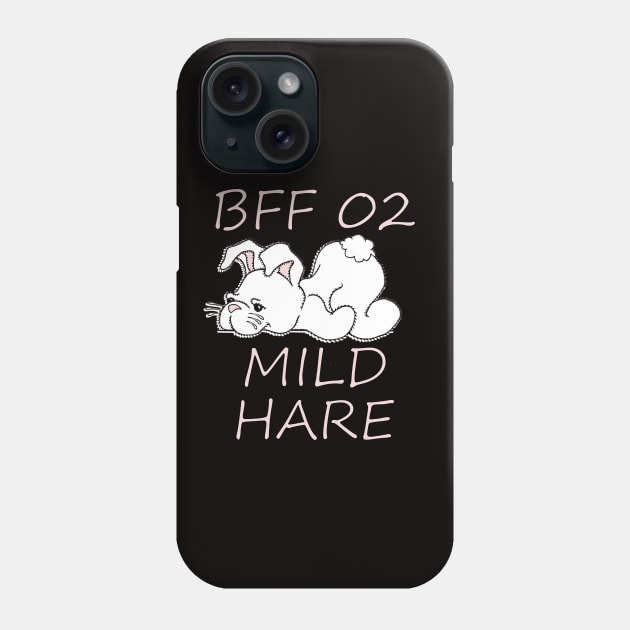 BFF 02 MILD HARE Matching Design for Best Friends Phone Case by ScottyGaaDo