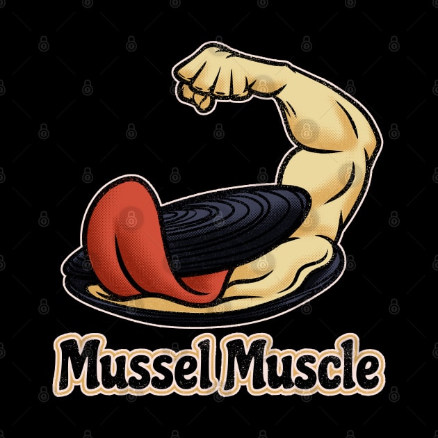 Funny Cute Mussel Muscle by MimimaStore