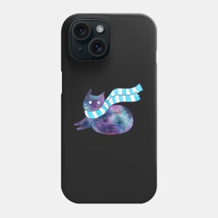 Galaxy Cat with Scarf Phone Case