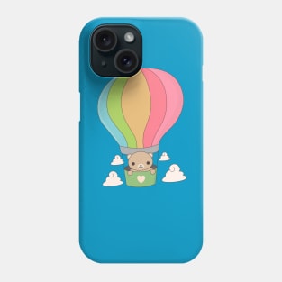 Hot Air Ballon Brown Bear T-Shirt Phone Case