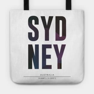 Sydney city typography Tote