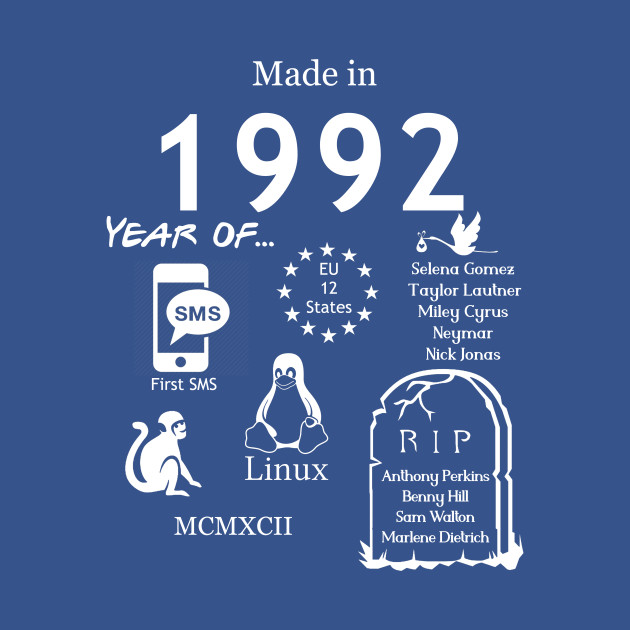 Disover Made in 1992 - Made In 1992 - T-Shirt