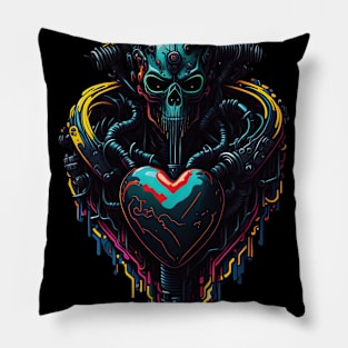 Cyborg Hearts Pillow