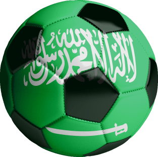 Saudi Arabia Soccer Ball Magnet