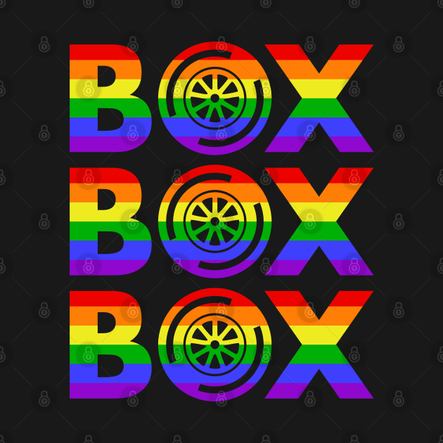 "Box Box Box" F1 Tyre Compound Pride Design by DavidSpeedDesign