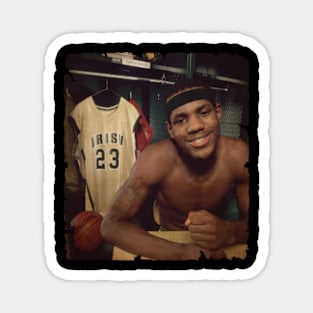 Young Lebron James Vintage Magnet