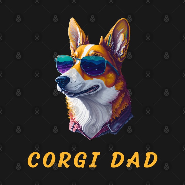 corgi dad by vaporgraphic