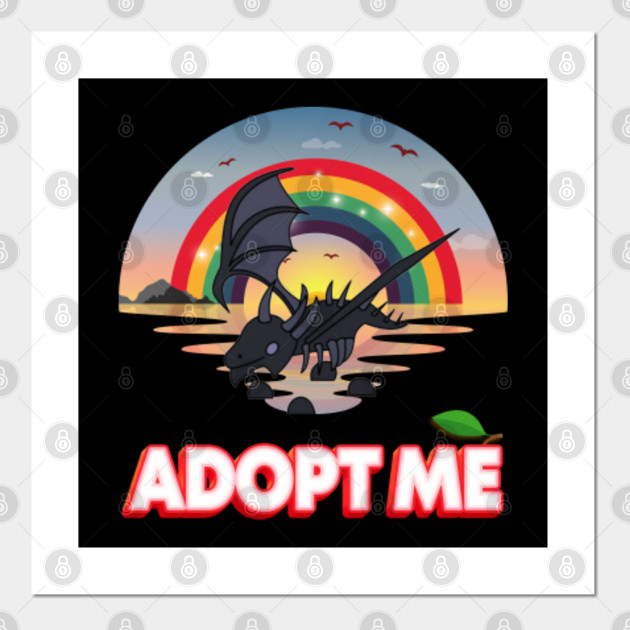 Cute Sunset Shadow Dragon Adopt Me Posters And Art Prints Teepublic - roblox adopt me shadow dragon