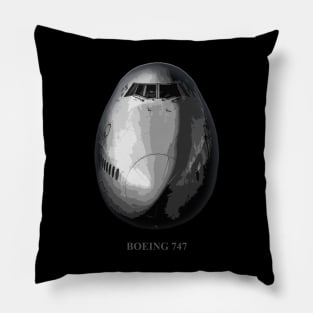 747 front view Pillow