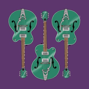 Triple Emerald Guitar T-Shirt