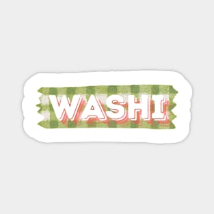 Green Washi Tape Magnet