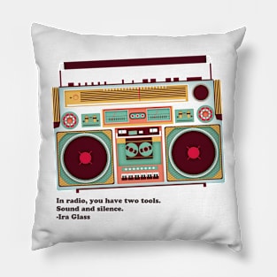 quotes radio Pillow