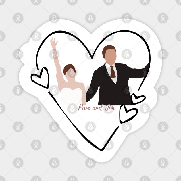 Pam and Jim Magnet by Ineffablexx