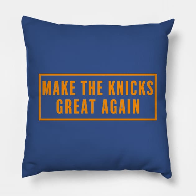 Make The Knicks Great Again Pillow by CreativeShirt