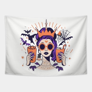 Pumpkin Spice Queen Tapestry