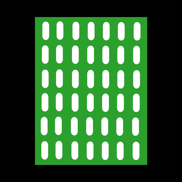 Rounded rectangles green dot pattern by Baobabprintstore