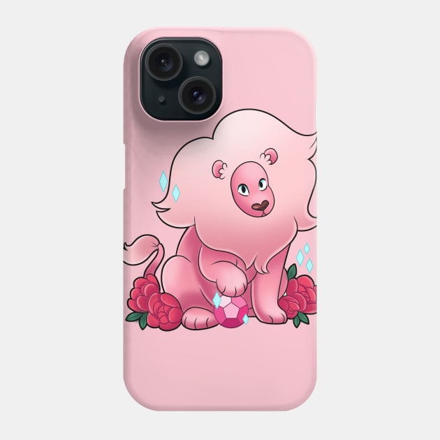 Pink Lion Phone Case by KaceyMeg