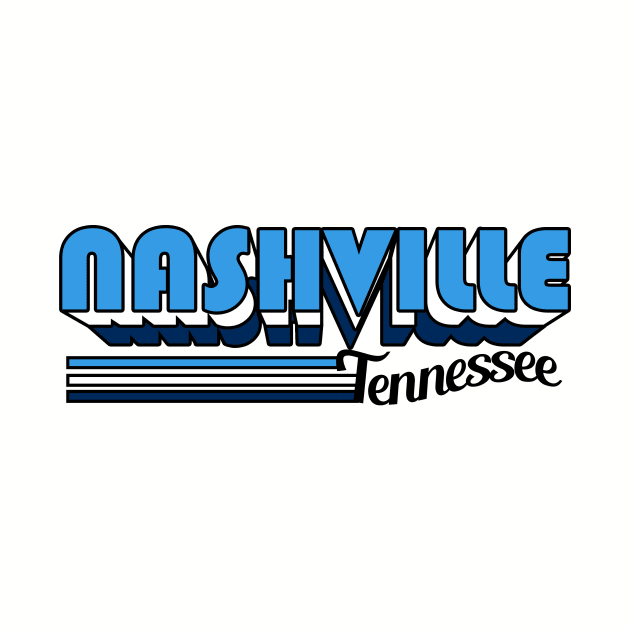 Nashville - Retro 2 by BigOrangeShirtShop