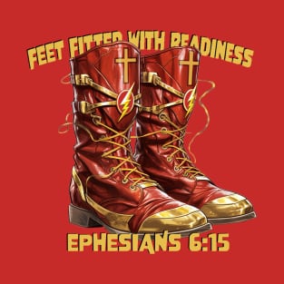 Armor Of God, Feet Fitted with Readiness, The Flash, DC Comics T-Shirt