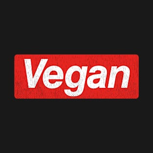 Vegan Tee Red Box Design Vegan T-Shirt