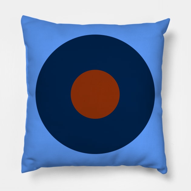 RAF Roundel Type B (Dull Colours) Pillow by Lyvershop